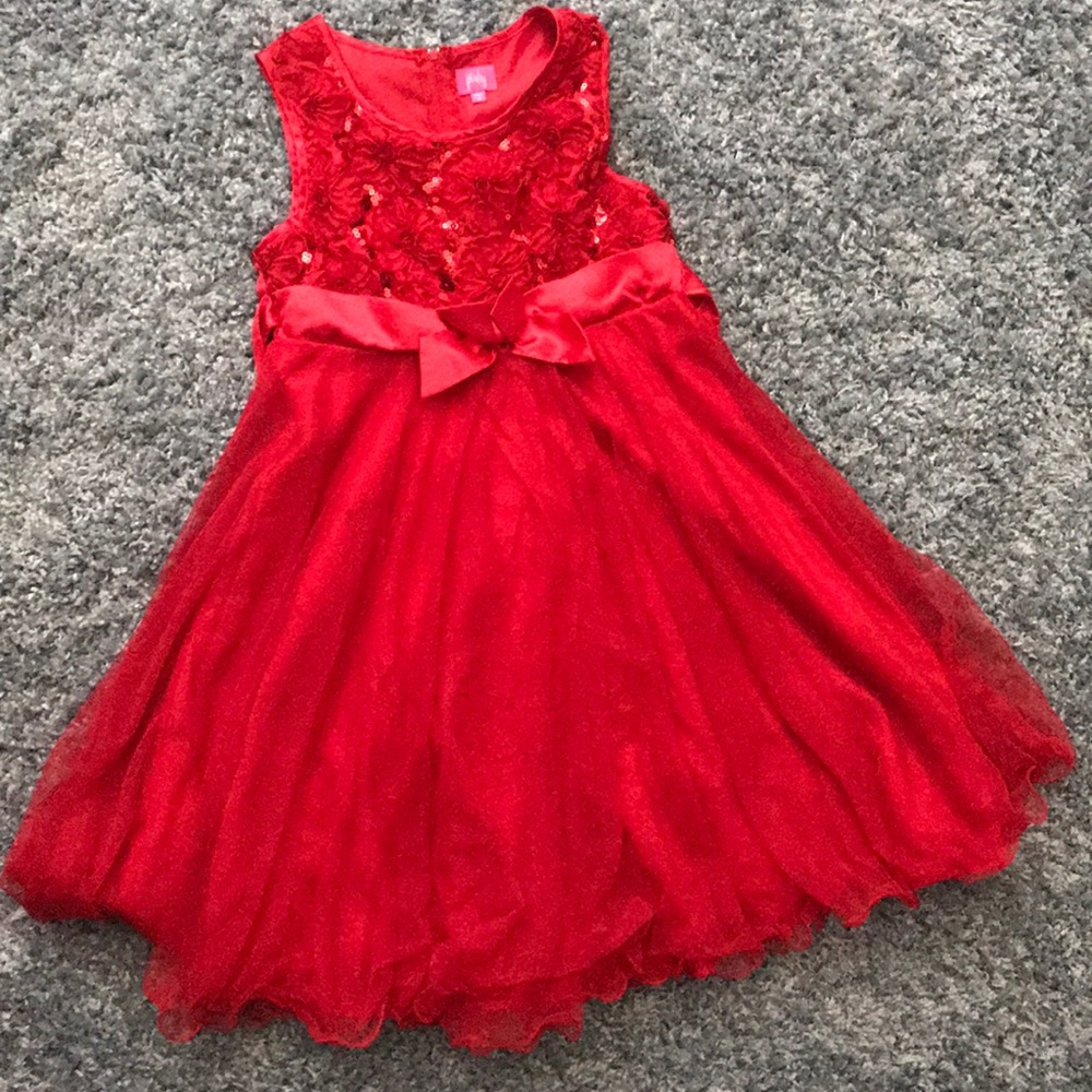 Red holiday dress